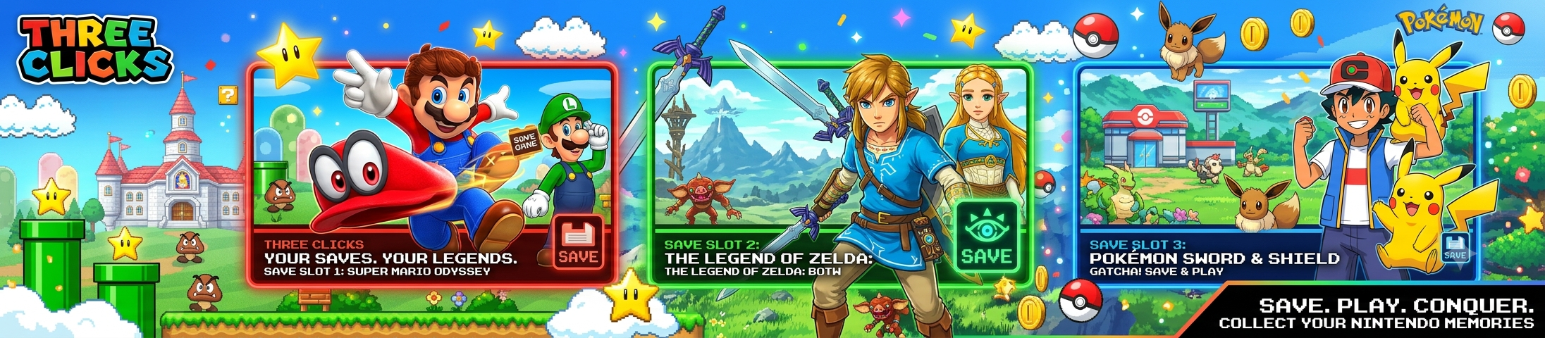 Nintendo Games Available for Sale at Three Clicks
