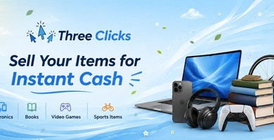 Sell Your Preowned Items to Three Clicks for Instant Cash
