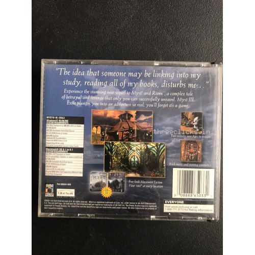 Myst III Exile - Jewel Case - PC Video Game - For Collectors | Pre-Owned