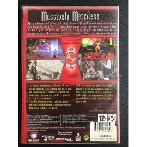 Shadowbane + Rise of Chaos Addon MMORPG - PC Video Game - Rare - For Collectors | Pre-Owned