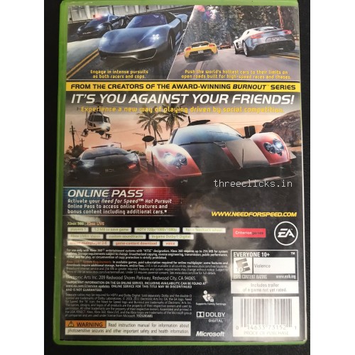 Need for Speed Hot Pursuit - NTSC - Xbox 360 | Pre-Owned