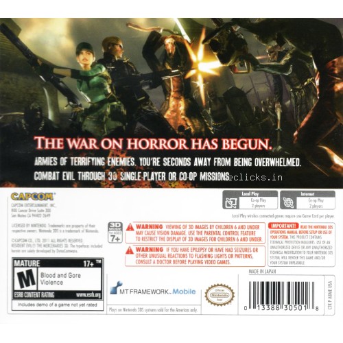 Resident Evil: The Mercenaries 3D - Nintendo 3DS | Pre-Owned