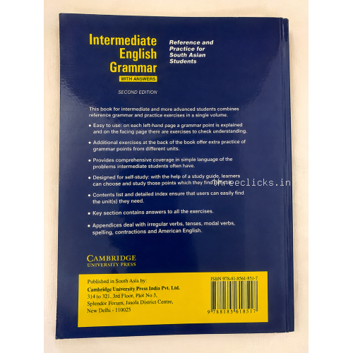 Intermediate English Grammar with Answers - Raymond Murphy - Second Edition - Cambridge University Press - Like New | Used