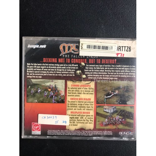 Myth The Fallen Lords - Jewel Case - PC Video Game - For Collectors | Pre-Owned