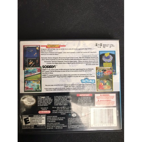 4 Game Pack: Battleship, Connect Four, Sorry!, Trouble - Nintendo DS | Pre-Owned