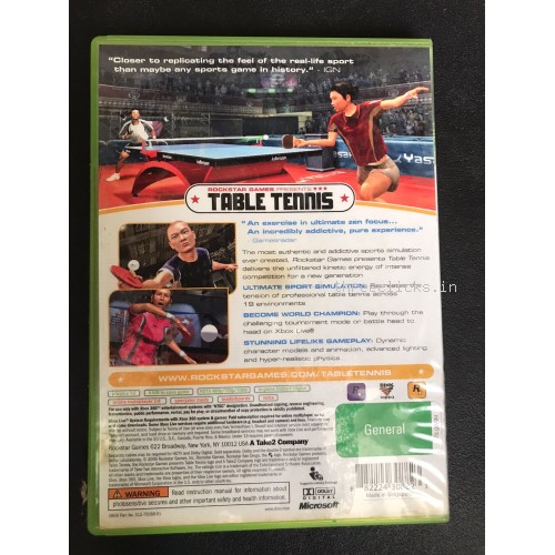 Rockstar Games Presents Table Tennis - Xbox 360 | Pre-Owned
