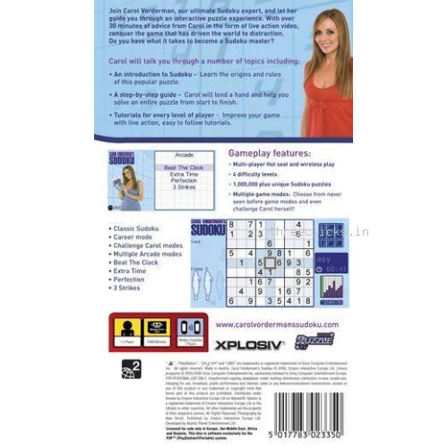 Carol Vorderman Sudoku - Sony PlayStation Portable (PSP) | Pre-Owned