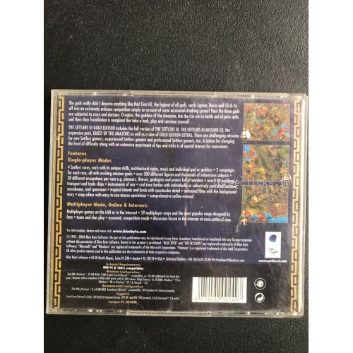 Settler III Gold Edition (Settlers III+Mission CD+Amazons) - Jewel Case - Rare - PC Video Game | Pre-Owned