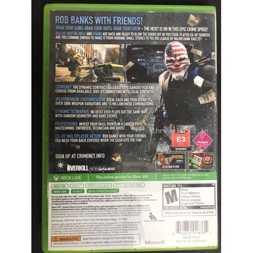 Payday 2 - Xbox 360 | Pre-Owned
