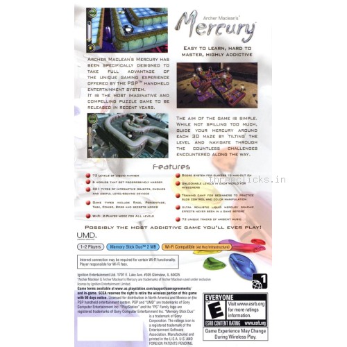 Archer Macleans Mercury - Sony PlayStation Portable (PSP) | Pre-Owned