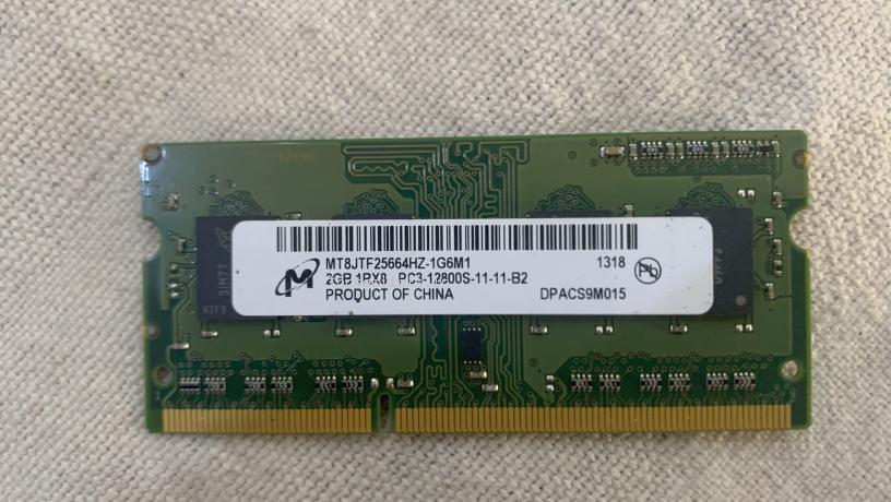 DDR3 Laptop RAM 2GB (1×2GB) MT8JTF25664HZ - Not Tested | Pre-Owned