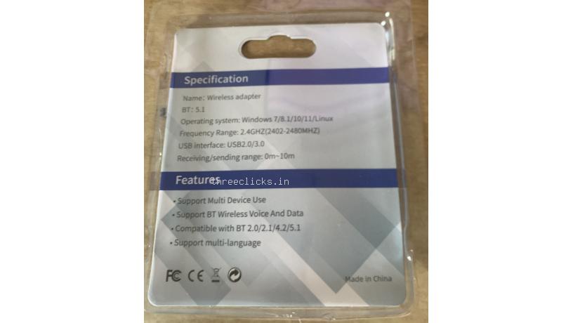 Bluetooth USB Adapter v5.1 - Windows / Linux | New