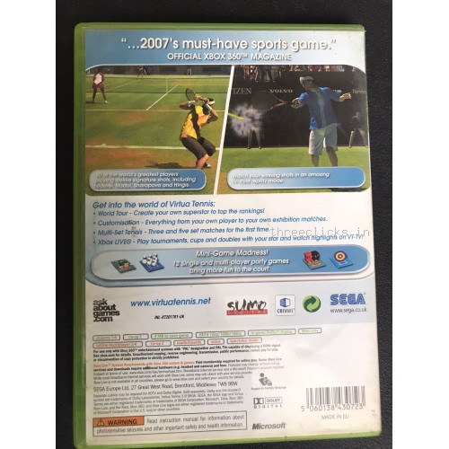 Virtua Tennis 3 - Xbox 360 | Pre-Owned