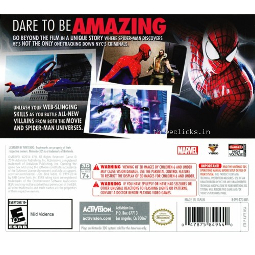 The Amazing SpiderMan 2 - Nintendo 3DS | Pre-Owned