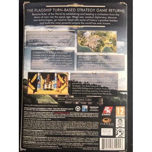Sid Meiers Civilization V - PC Video Game | Pre-Owned