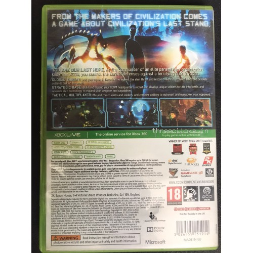 XCOM Enemy unknown - Xbox 360 | Pre-Owned